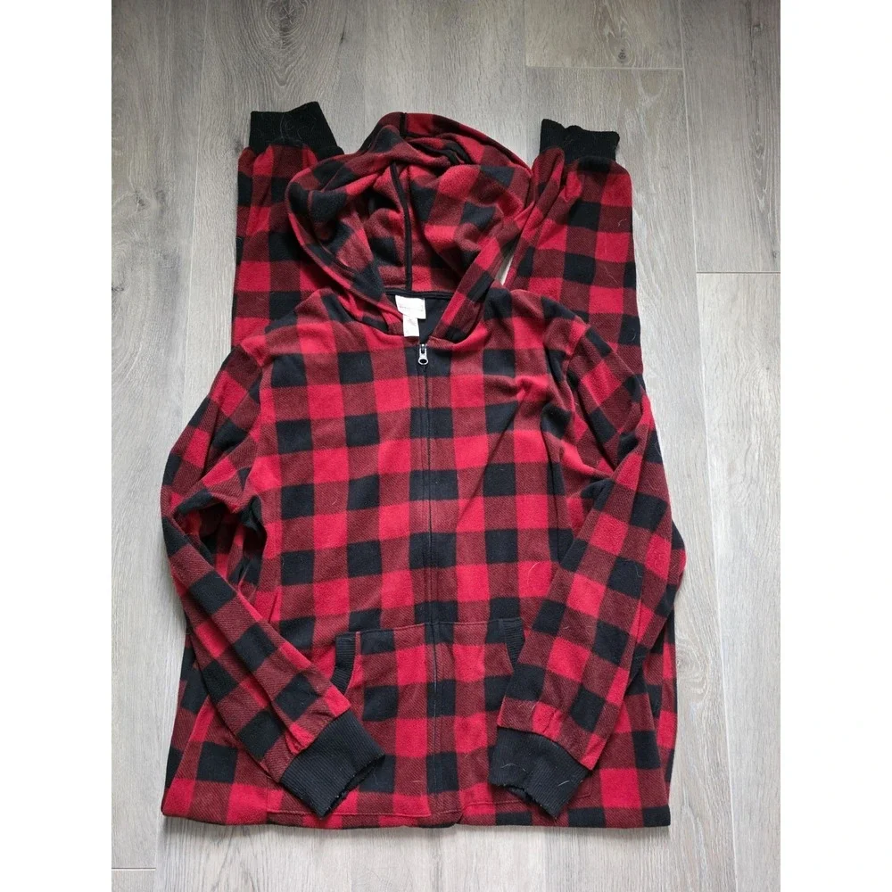 Wondershop Target Womens Medium Buffalo Checkered One Piece Sleepwear Pajamas - Picture 1 of 2